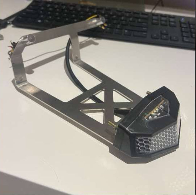 CRF110 Brake Light & License Plate Bracket