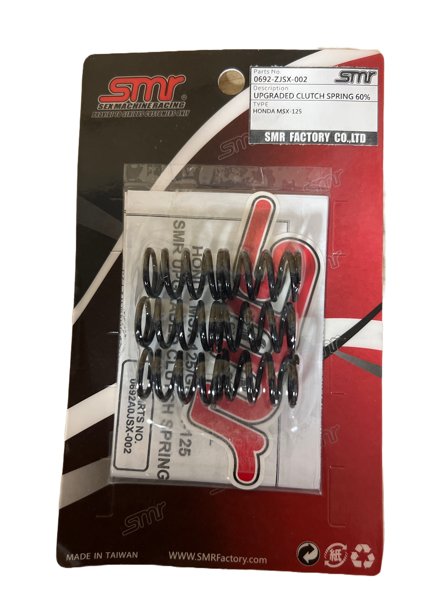 SMR 6 pc Clutch Spring 60% Stiffer Upgrade Honda Grom 125