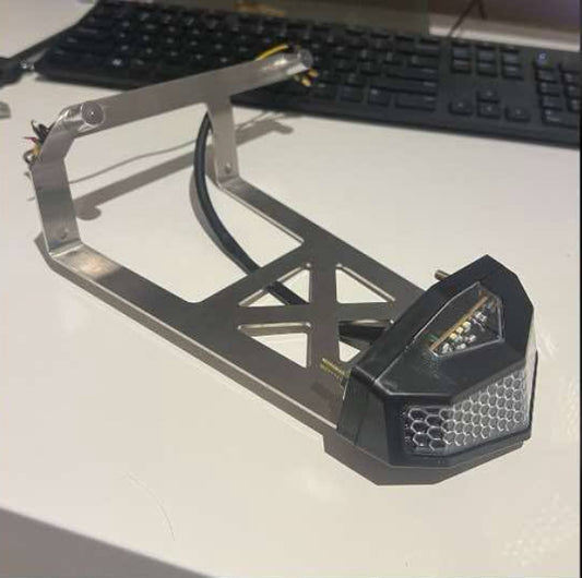 CRF110 Brake Light & License Plate Bracket